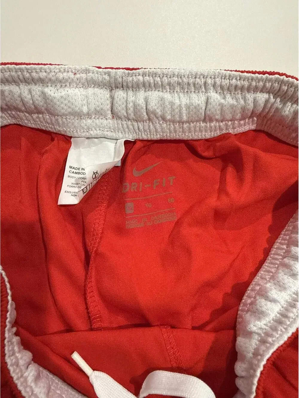 Nike Dri-FIT Athletic Red Running Shorts - Kids XL